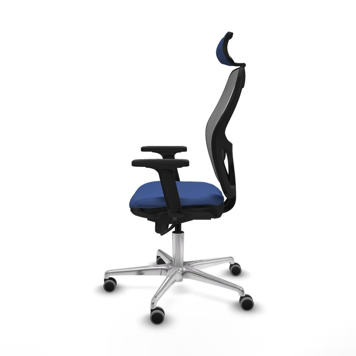 PIQUERAS Y CRESPO Silla de oficina Jorquera con mecanismo Sincro, Azul marino y Gris PIQUERAS Y CRESPO Silla de oficina Jorquera con mecanismo Sincro, Azul marino y Gris