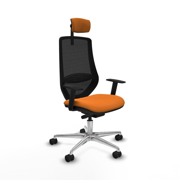 PIQUERAS Y CRESPO Silla de oficina Mardos Naranja y Negro PIQUERAS Y CRESPO Silla de oficina Mardos Naranja y Negro