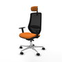 PIQUERAS Y CRESPO Silla de oficina Mardos Naranja y Negro