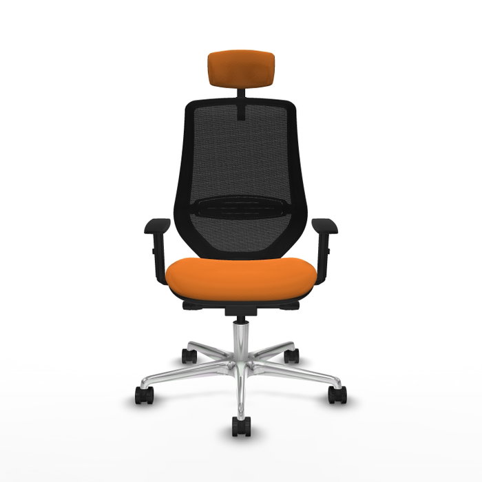 PIQUERAS Y CRESPO Silla de oficina Mardos Naranja y Negro PIQUERAS Y CRESPO Silla de oficina Mardos Naranja y Negro