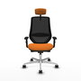 PIQUERAS Y CRESPO Silla de oficina Mardos Naranja y Negro