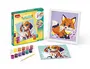 Maped Kit Pinta por Números Perro/Zorro para Niños con Acuarela, 12 Colores y Pincel