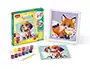 Maped Kit Pinta por Números Perro/Zorro para Niños con Acuarela, 12 Colores y Pincel