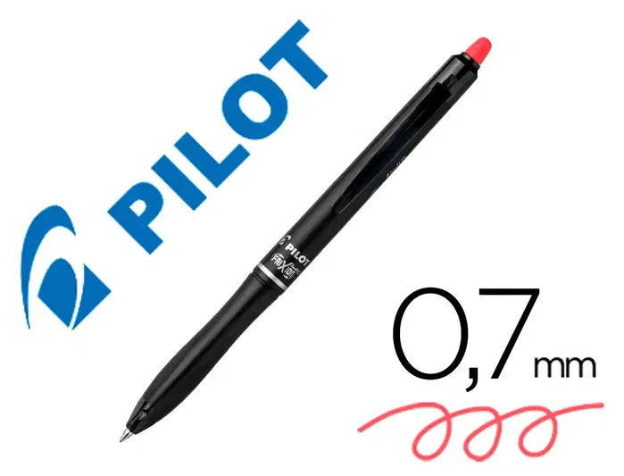 Pilot Frixion Ball Plus Bolígrafo de Tinta Borrable Rojo 0,7 mm (Set de 10)