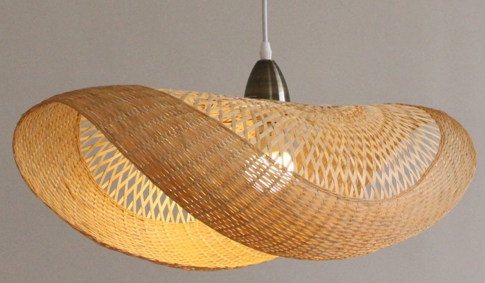 DKD Home Decor Lámpara de Techo Balines Marrón Bambú 70 x 34 x 20 cm DKD Home Decor Lámpara de Techo Balines Marrón Bambú 70 x 34 x 20 cm