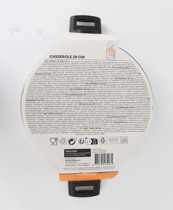 Cacerola con Tapa de Vidrio 28 cm Aluminio Forjado 2.5 mm Doble Capa Cocina (4 Unidades) Cacerola con Tapa de Vidrio 28 cm Aluminio Forjado 2.5 mm Doble Capa Cocina (4 Unidades)