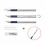 Erichkrause cuchillo de papeleria - cuchillos de precision para cortes de papel - cuerpo metalico con agarre de goma - cuchilla