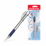 Erichkrause cuchillo de papeleria - cuchillos de precision para cortes de papel - cuerpo metalico con agarre de goma - cuchilla