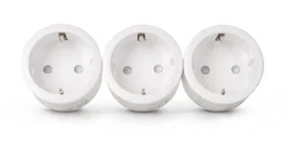 Entac Set de 3 Adaptadores de Enchufe con Control Remoto Blanco