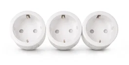 Entac Set de 3 Adaptadores de Enchufe con Control Remoto Blanco
