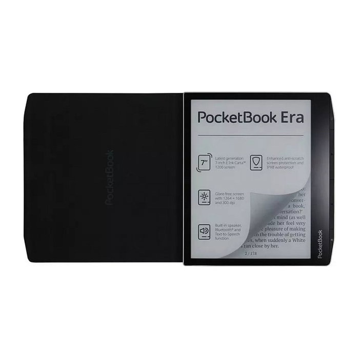 Pocketbook Funda Charge Canvas Black para PocketBook Era Stardust Silver y Era Sunset Copper