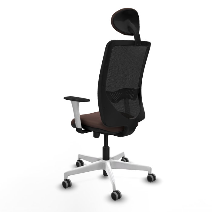 PIQUERAS Y CRESPO Silla de oficina Zulema con mecanismo Sincro/Traslack Marrón oscuro y Negro PIQUERAS Y CRESPO Silla de oficina Zulema con mecanismo Sincro/Traslack Marrón oscuro y Negro