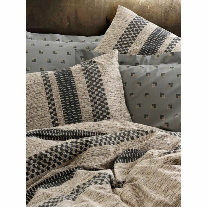 Aucune Juego de cama Marrón 100% algodón con funda nórdica y fundas de almohada