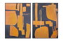 DKD Home Decor Cuadro Lienzo Abstracto Surtido de 2 Piezas