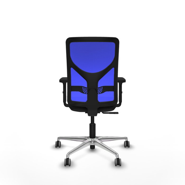 PIQUERAS Y CRESPO Silla de oficina Motilla con mecanismo Sincro, Azul y Negro