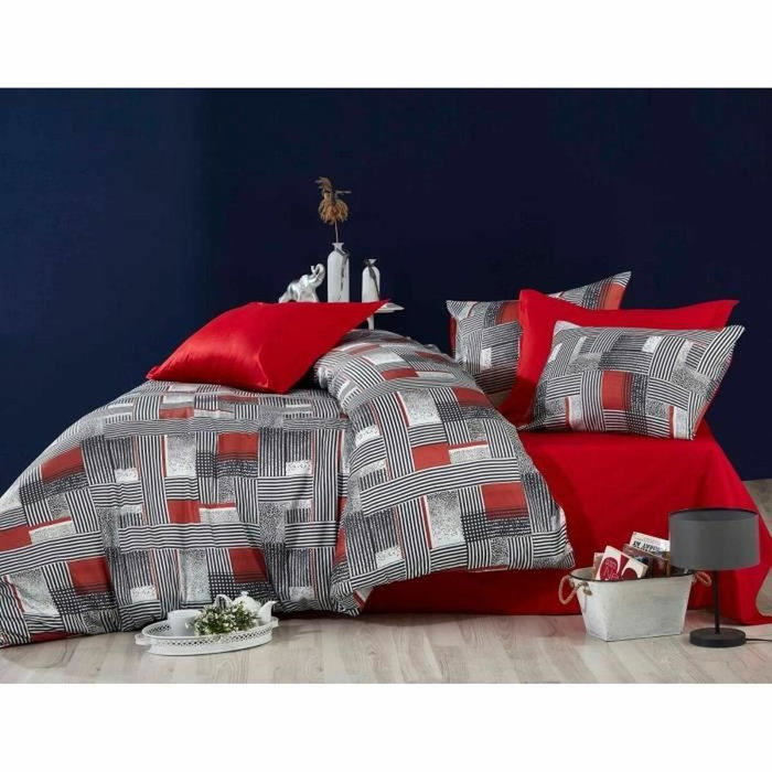 Forme Juego de cama Gris con funda nórdica y 2 fundas de almohada Forme Juego de cama Gris con funda nórdica y 2 fundas de almohada