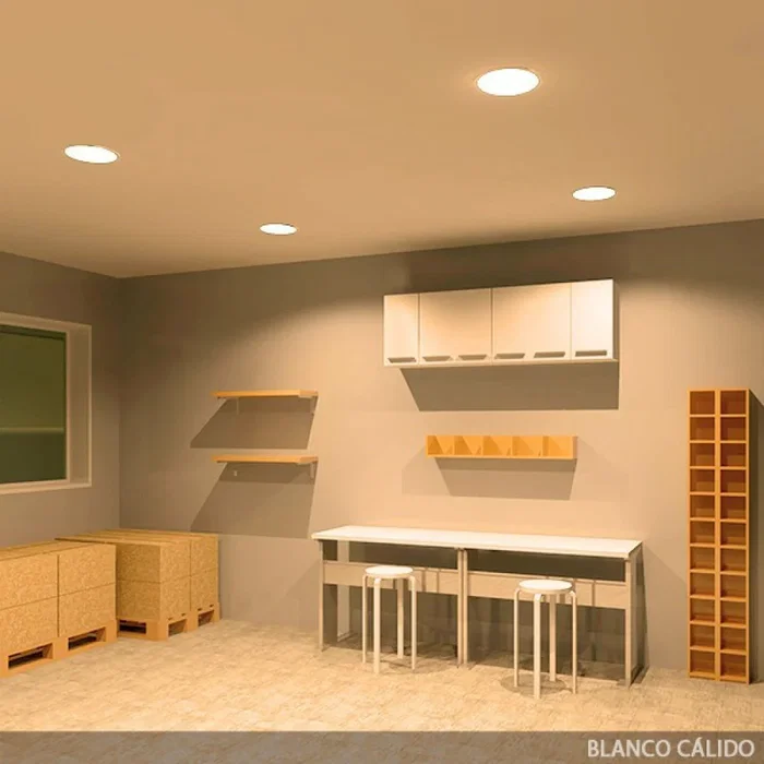 BX3 LIGHT Placa LED Circular 25W 2000Lm 3000K Blanco Cálido 40000 Horas de Vida, Modelo BX3-RDP16-25W-WW, Para Interior Empotrable o Superficie