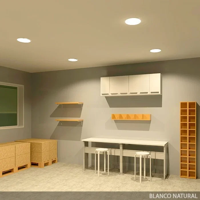 BX3 LIGHT Placa LED Circular 25W 2000Lm 3000K Blanco Cálido 40000 Horas de Vida, Modelo BX3-RDP16-25W-WW, Para Interior Empotrable o Superficie