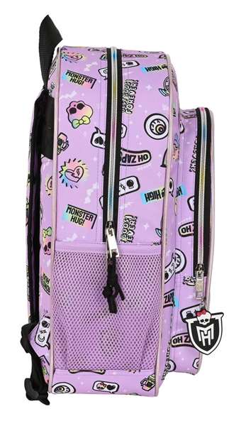 Mochila Escolar Monster High Best boos Lila 32 X 38 X 12 cm