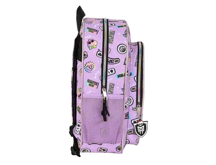Safta Mochila Junior Adaptable a Carro Monster High Best Boos Lila