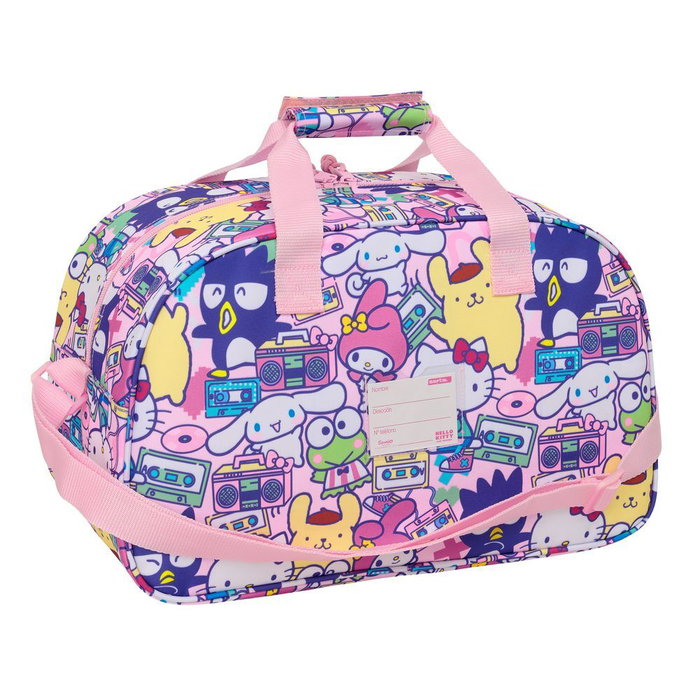 SAFTA Bolsa deporte Hello Kitty & Friends 40cm Bandolera ajustable, bolsillo frontal, tacos base