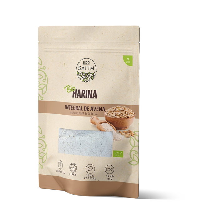 ECO SALIM Harina de Avena integral 500gr. BIO VEGAN