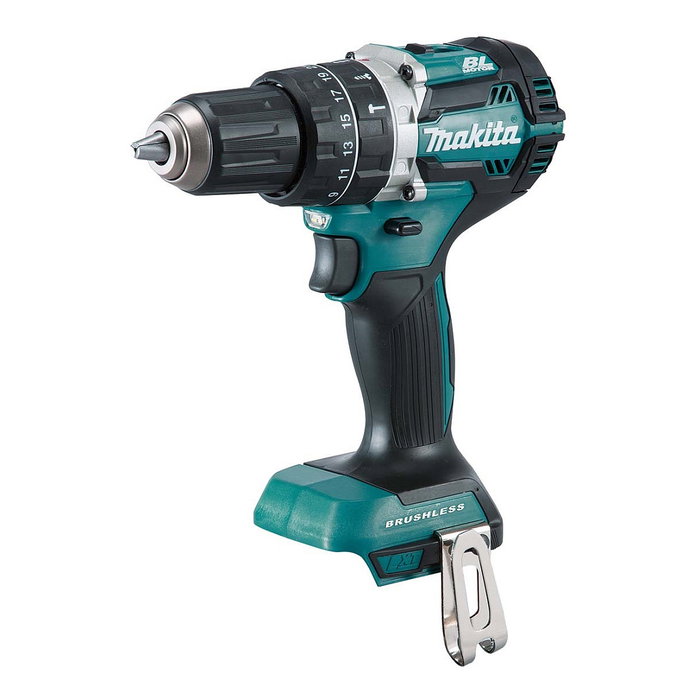 Makita DHP484Z Taladro Percutor Atornillador a Batería 18V, Pistola, Sin Llave, Capacidad Perforación en Madera 3.6 cm, Hormigón 1.3 cm, Acero 1.3 cm, 2 Velocidades, 54 Nm Makita DHP484Z Taladro Percutor Atornillador a Batería 18V, Pistola, Sin Llave, Capacidad Perforación en Madera 3.6 cm, Hormigón 1.3 cm, Acero 1.3 cm, 2 Velocidades, 54 Nm