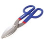 Workpro Tijera Recta de Hojalatero 300 mm Acero Forjado Filos de Precisión Anillos Grandes Mangos Doble Revestimiento