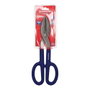 Workpro Tijera Recta de Hojalatero 300 mm Acero Forjado Filos de Precisión Anillos Grandes Mangos Doble Revestimiento