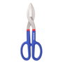 Workpro Tijera Recta de Hojalatero 300 mm Acero Forjado Filos de Precisión Anillos Grandes Mangos Doble Revestimiento