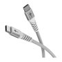 Goobay Cable USB-C a USB-C 2m USB 2.0 Blanco con Revestimiento Textil Tasa Transferencia 0.48 Gbit/s Macho a Macho