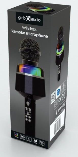 Gembird Micrófono Karaoke con Altavoz Integrado - Micrófono Altavoz GEMBIRD