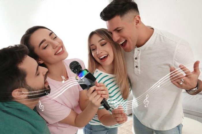 Gembird Micrófono Karaoke con Altavoz Integrado - Micrófono Altavoz GEMBIRD