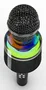 Gembird MICBT-01-BK Micrófono de Karaoke Bluetooth Inalámbrico Portátil con Luz LED, Entrada AUX/USB/MicroSD, Batería Recargable, Altavoz Integrado - Negro