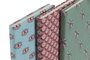 DKD Home Decor Surtido de Libretas Canvas Tropical Boho