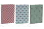 DKD Home Decor Surtido de Libretas Canvas Tropical Boho