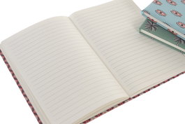 DKD Home Decor Libreta Urban Tropical Boho Verde Azul 1.5 x 15 x 21 cm (6 Unidades)