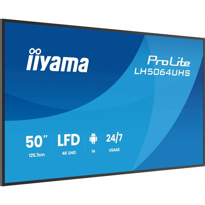 Iiyama LH5064UHS-B1AG 50 pulg. 4K UHD Android 14