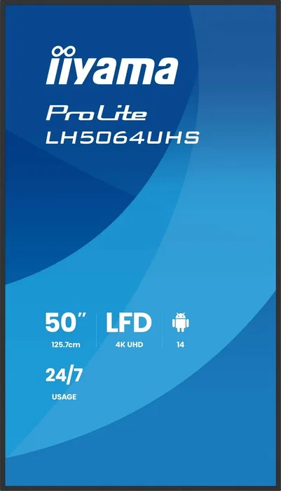 Iiyama LH5064UHS-B1AG 50 pulg. 4K UHD Android 14