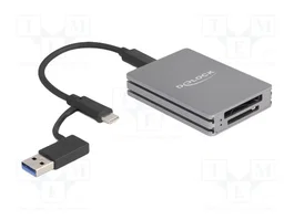 DeLOCK Lector de tarjetas USB Type-C para SD y CFexpress tipo B Gris
