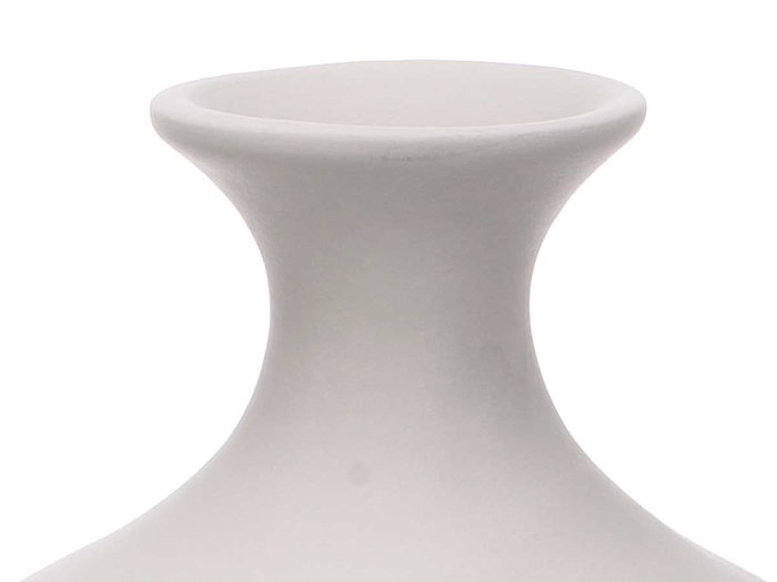 Giftdecor Jarron Ceramica Cuello Estrecho Gris 39 cm (21x21x39 cm) (Set de 2)