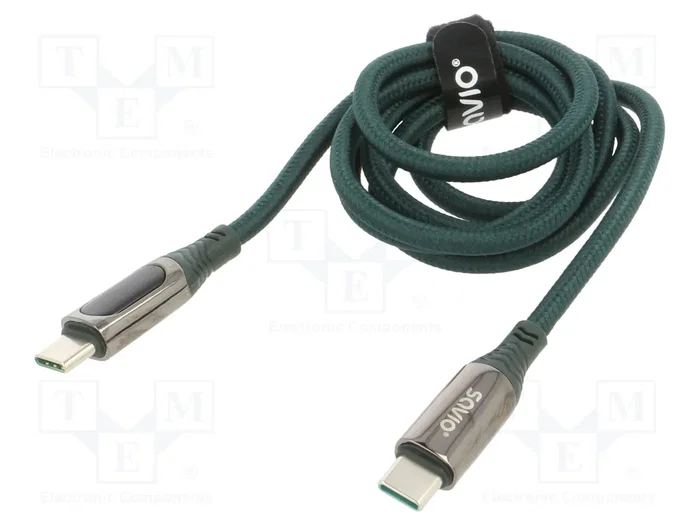 SAVIO Cable USB 2.0 USB C a USB C de 1m Negro SAVIO Cable USB 2.0 USB C a USB C de 1m Negro