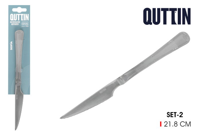 Quttin Set de 2 Cuchillos para Carne Sofia 21.5cm Quttin Set de 2 Cuchillos para Carne Sofia 21.5cm