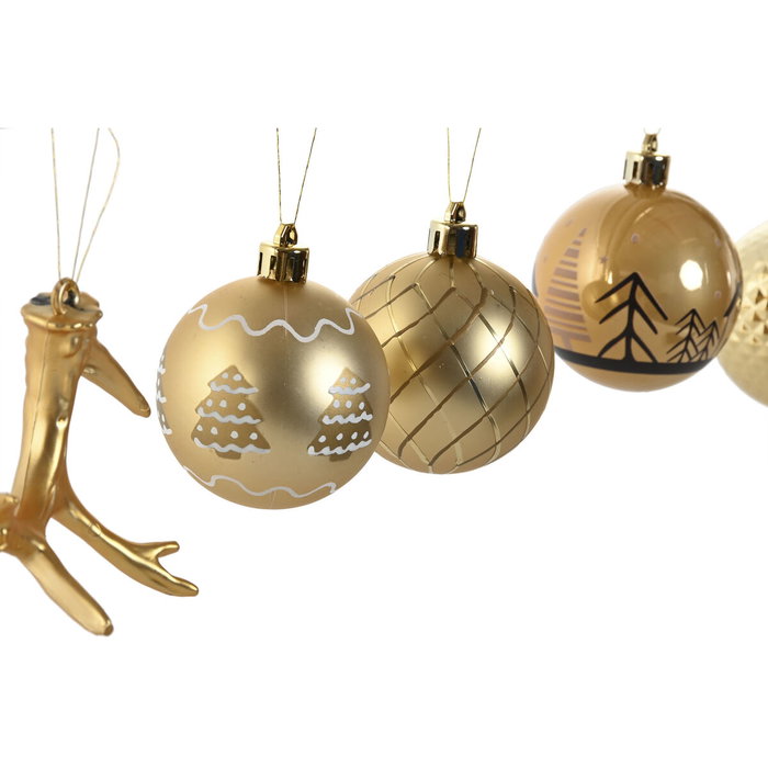 DKD Home Decor Set de 55 piezas de decoración navideña dorado DKD Home Decor Set de 55 piezas de decoración navideña dorado