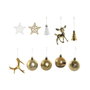 DKD Home Decor Set de 55 piezas de decoración navideña dorado