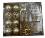 DKD Home Decor Set de 55 piezas de decoración navideña dorado