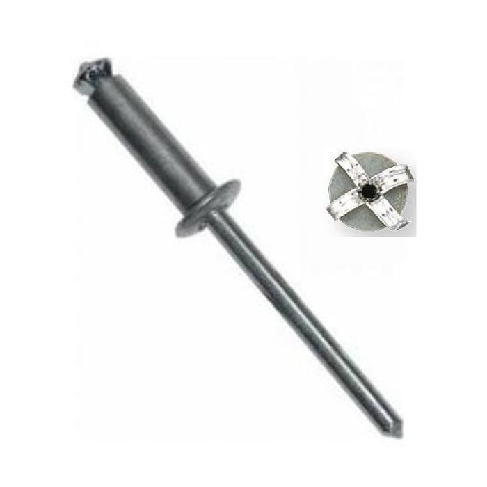 UCAFIX Remache flor cabeza alomada de metal 4,8 mm x 30 mm UCAFIX Remache flor cabeza alomada de metal 4,8 mm x 30 mm
