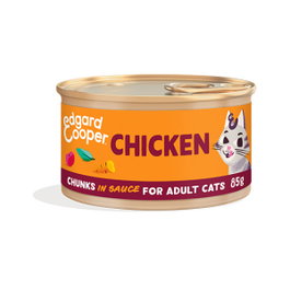 Edgard Cooper Feline Adult Trocitos Pollo Corral 18x85g