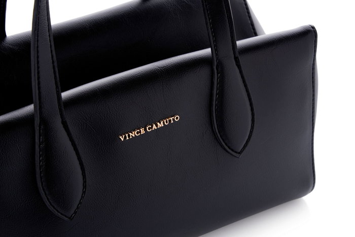 Vince Camuto Liguria Bolsa de Hombro Negro Cuero de Polivinilo 31x17x19 cm Vince Camuto Liguria Bolsa de Hombro Negro Cuero de Polivinilo 31x17x19 cm