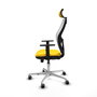 PIQUERAS Y CRESPO Silla de oficina Jorquera Sincro/Traslack Amarillo y Blanco